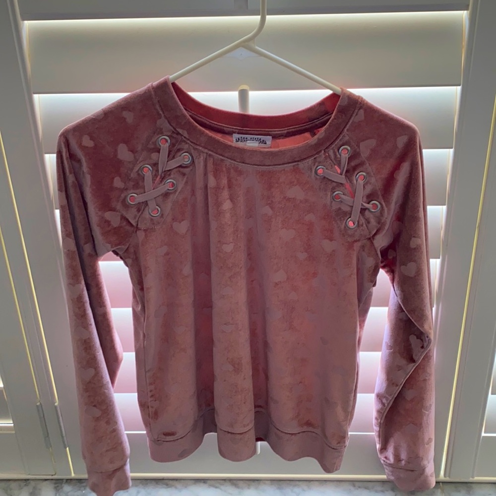 girls long sleeve pink shirt